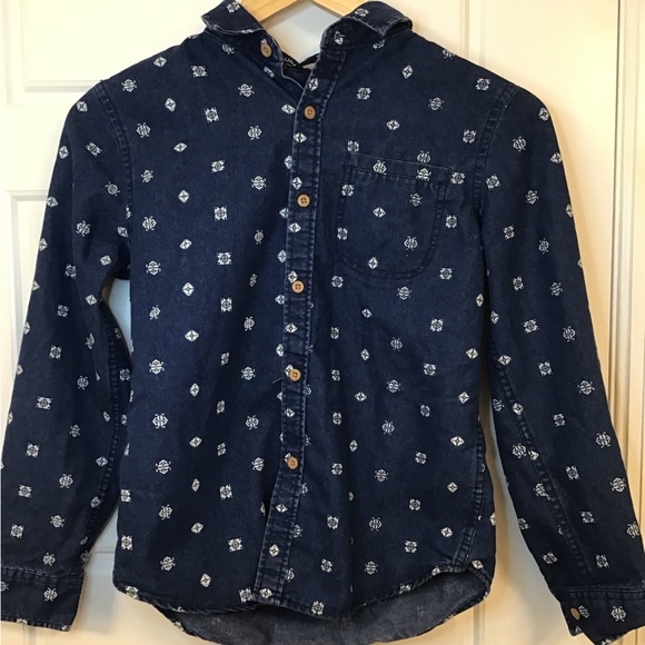 Urban Kids Blue Button Down Jacket - Picture 1 of 1